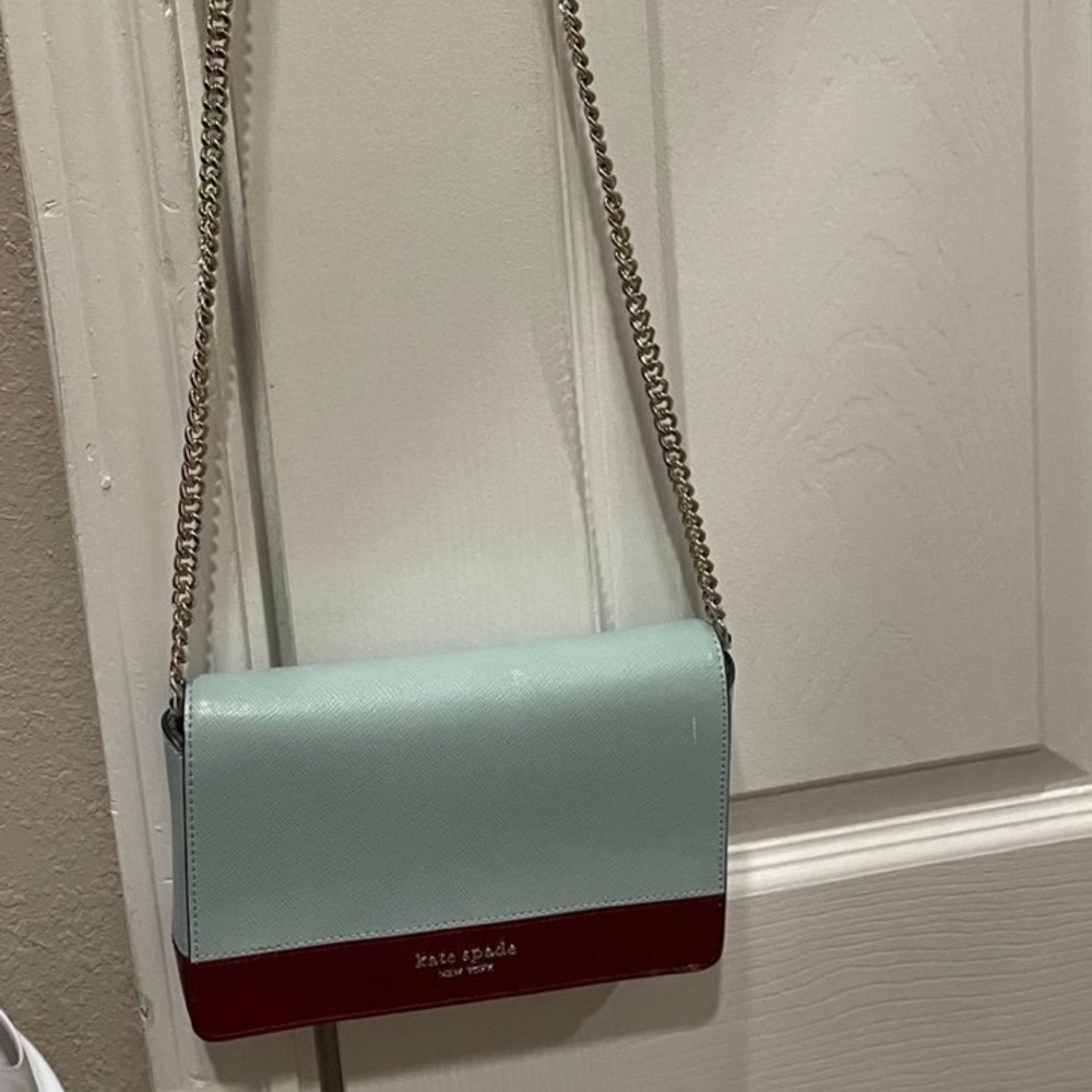 Elegant Kate spade Mint Green Chain Shoulder Bag